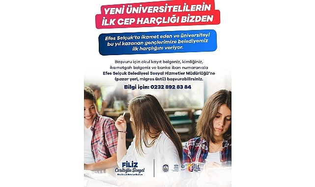Efes Selçuk'tan Üniversiteye Başlayana İlk Harçlık