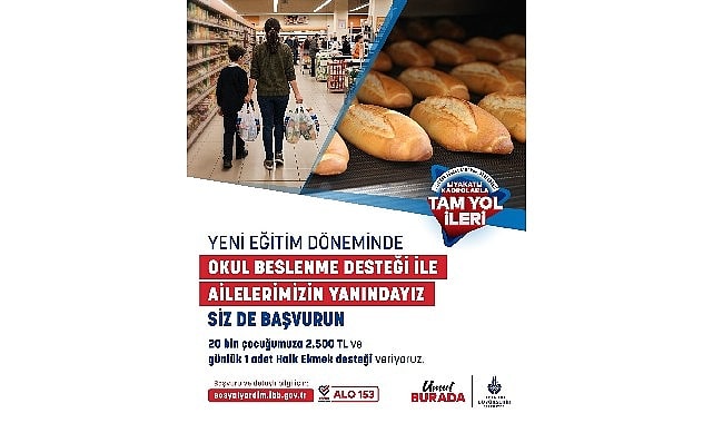İBB'den Okul Beslenme Desteği: Yeni Dönem Başvuruları Başlıyor