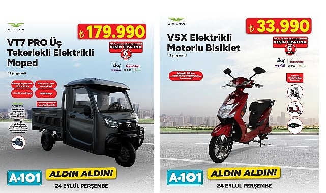A101'den Elektrikli Moped ve Teknoloji Fırsatları