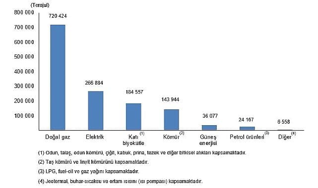 Hanehalkı Nihai Enerji Tüketim İstatistikleri, 2025