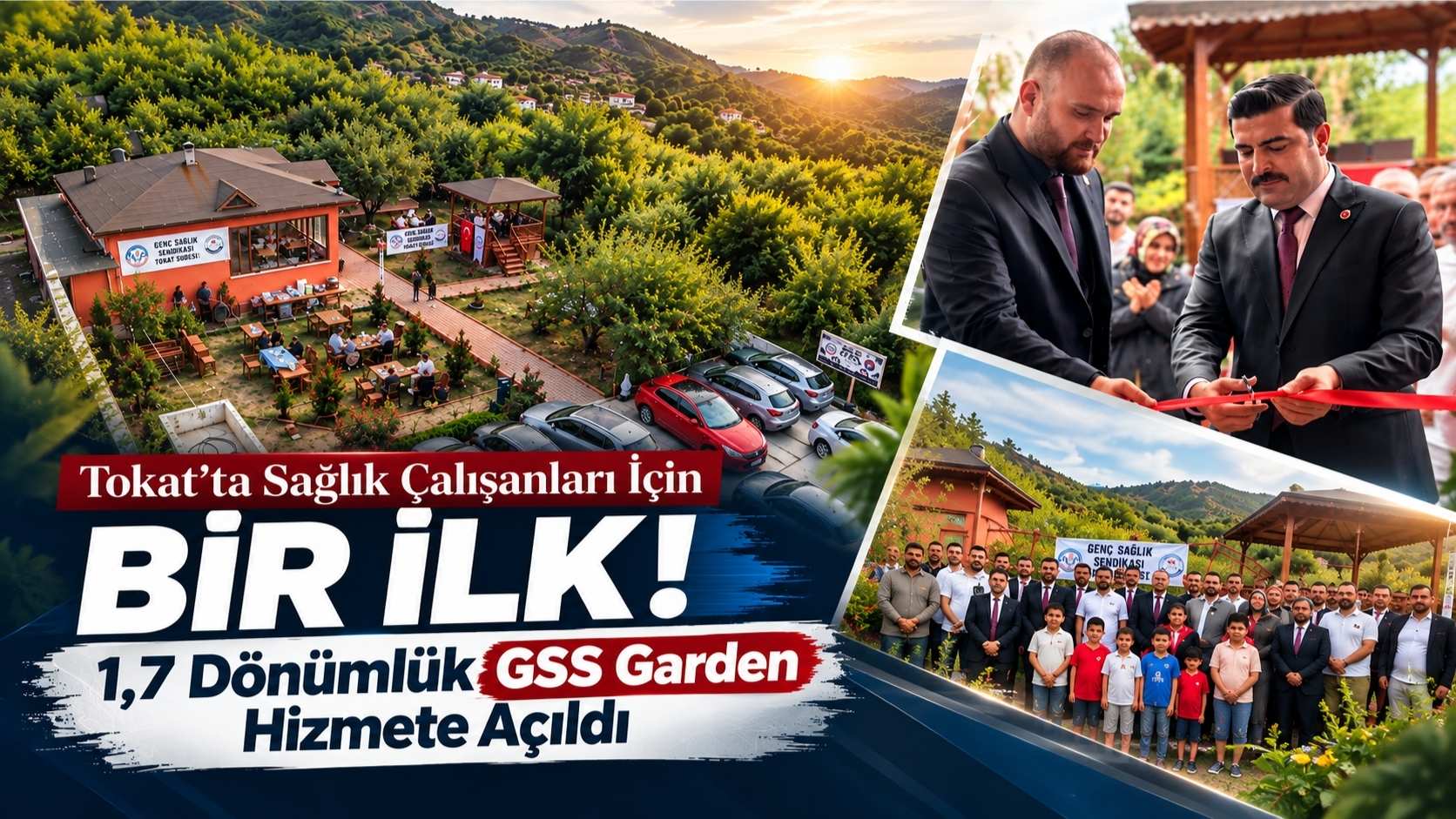 Tokat’ta Sağlık Çalışanları İçin Bir İlk! 1,7 Dönümlük GSS Garden Hizmete Açıldı